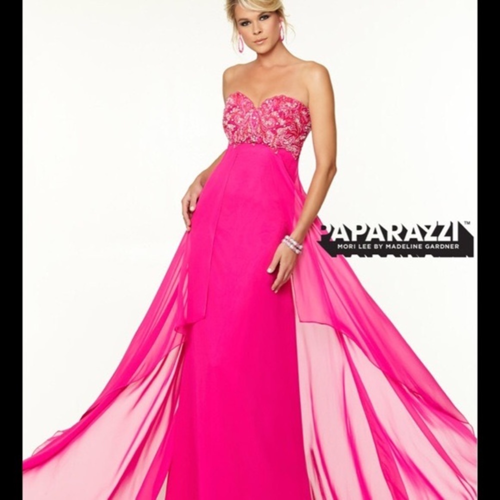 Mori Lee Hot Pink Prom Dress NWT